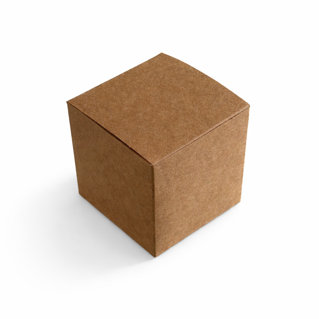 Scatola quadrata avana  8 x 8 x 8