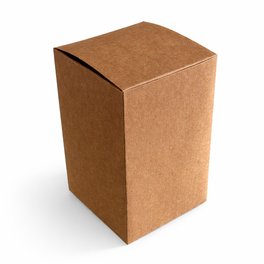 Scatola quadrata avana 9 x 9 x 14