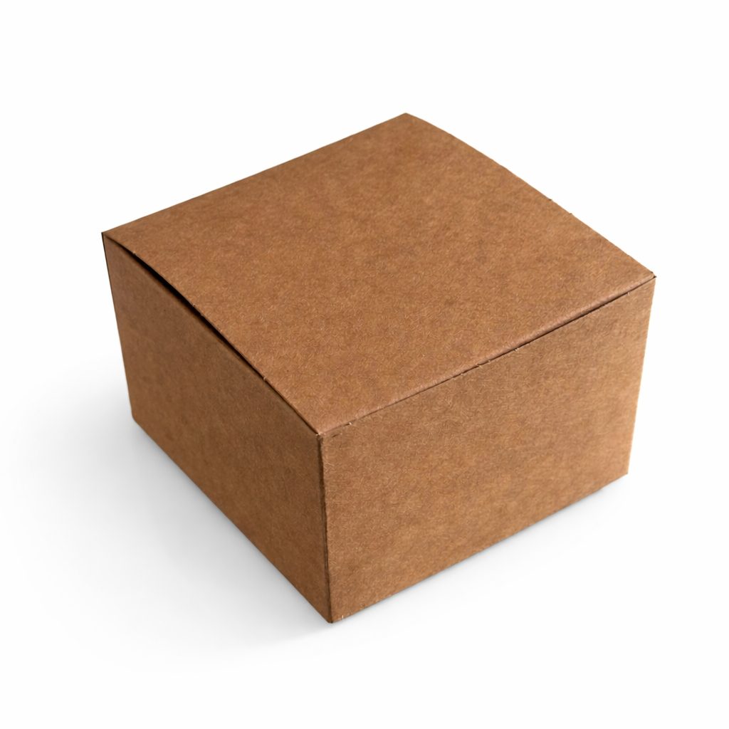 Scatola quadrata avana 12 x 12 x 8