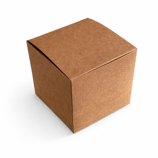 Scatola quadrata avana  14 x 14 x 14