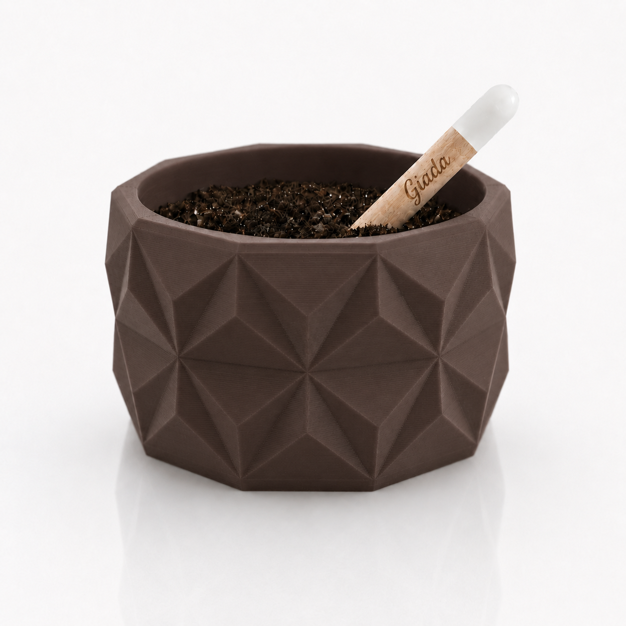 VASO TRIANGOLO CON MATITA PIANTABILE